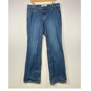 Y2K Indie Route 66 Womens 13/14 Blue Mid Rise Bootcut‎ Stretch Denim Jeans